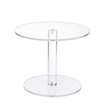 KVMORZE Acrylic Cake Stand, Clear Round Cupcake Stands for Dessert Table, Dessert Cupcake Pastry Can...
