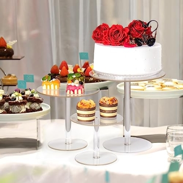 Elegant KVMORZE Acrylic Cake Stand for Every Event
