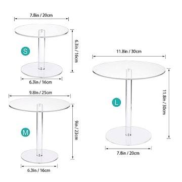 Elegant KVMORZE Acrylic Cake Stand for Every Event