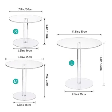 Elegant KVMORZE Acrylic Cake Stand for Every Event