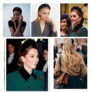 Buy Ivyu Black Velvet Padded Headband for Stylish Comfort