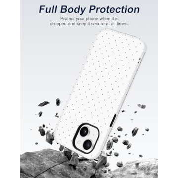 Jusy Cute Polka Dot Case for iPhone 15 - MagSafe Compatible