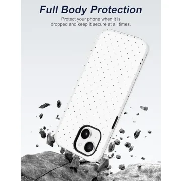 Jusy Cute Polka Dot Case for iPhone 15 - MagSafe Compatible