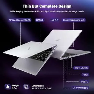 KAIGERR 2025 Laptop, Laptop Computer with Intel Quad-Core Processor(Up to 3.6GHz), 16GB DDR4 512GB SSD, Windows 11 Gaming Laptop, 15.6" IPS 1080P, Metal Shell, USB3.2, Long Battery Life