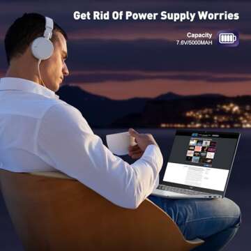 KAIGERR 2025 Laptop, Laptop Computer with Intel Quad-Core Processor(Up to 3.6GHz), 16GB DDR4 512GB SSD, Windows 11 Gaming Laptop, 15.6" IPS 1080P, Metal Shell, USB3.2, Long Battery Life