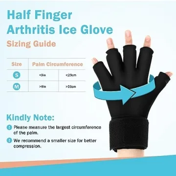 Tolaccea Arthritis Ice Glove for Hand Pain Relief Hot Cold Therapy