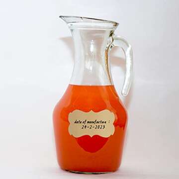 Hybsk 300pcs Kraft Christmas Gift Stickers Natural Blank Jar Canning Labels 1.25 x 2.28 Inch Holiday Present Tags (Natural Kraft Paper)