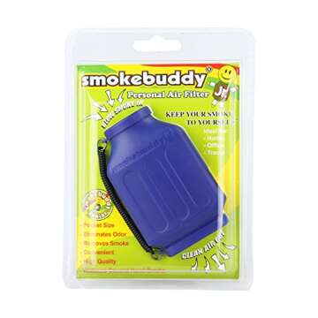 Smoke Buddy JUNIOR - Personal Air Filter Purifier (Blue)