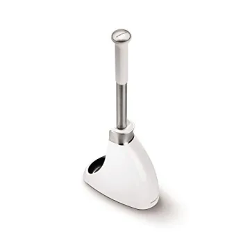 simplehuman Stainless Steel Toilet Brush with Caddy - Drip-Free