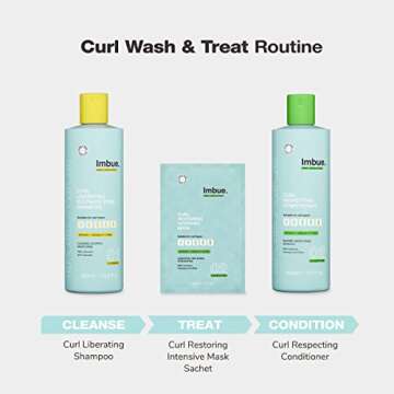 Imbue Shampoo Conditioner Hair Mask Set for Curls
