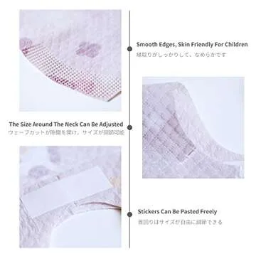 Leakproof Disposable Bibs for Toddlers - 60 Pack