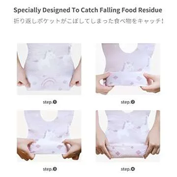 Leakproof Disposable Bibs for Toddlers - 60 Pack