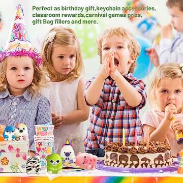 24 Pcs Party Favors Filled with Squishy Toys,Jumbo Slow Rising Squishies Toys,Soft Kawaii Animal Squishy Toys for Birthday Goodie Bag Stuffers,Pinata Stuffers,Classroom Prizes,Carnival Prizes