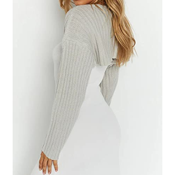 Stylish Sdencin Open Front Crop Cardigan for Women