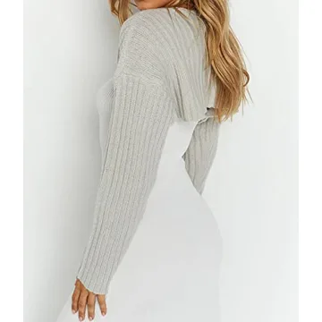 Stylish Sdencin Open Front Crop Cardigan for Women