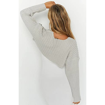 Stylish Sdencin Open Front Crop Cardigan for Women