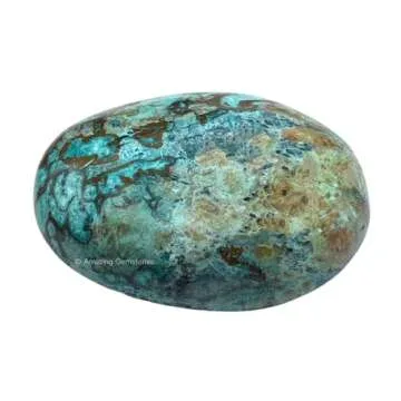 Chrysocolla Healing Palm Stone - Perfect Gift for All Ages