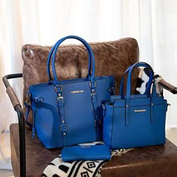 Montana West 3PCS Purses for Women Tote Bag and Wallet Set Shoulder Satchel Crossbody Bags Leather H...