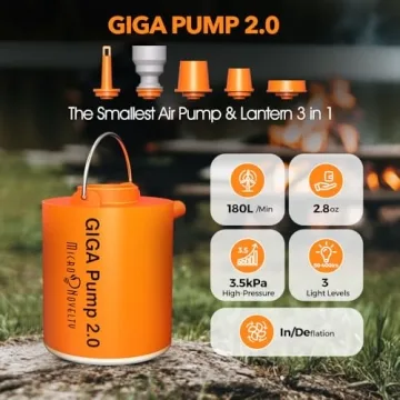 GIGA PUMP Portable Air Pump - Lightweight Inflation for Camping