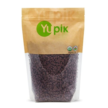Yupik Organic Dark Chocolate Chips, 70% Cacao, 2.2 lb, Sugar-Free, Vegan & Guilt-Free Snack