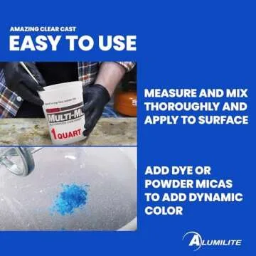 Alumilite Amazing Clear Cast Epoxy Resin Kit for Casting, Coating & Molding Art and Crafts - High-Gloss Plastic Finish, Easy-Pour Liquid, Countertop & Encapsulation Projects (1 Gallon)