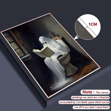 Wodkodnxy Cute Ghost Wall Art for Spooky Decor