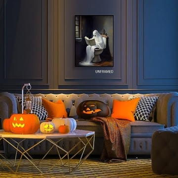 Wodkodnxy Cute Ghost Wall Art for Spooky Decor