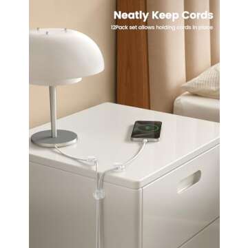 Lamicall Cord Organizer Clips for Cable Management