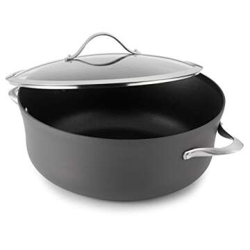Calphalon Contemporary Hard-Anodized Aluminum Nonstick Cookware, Dutch Oven, 8 1/2-quart, Black