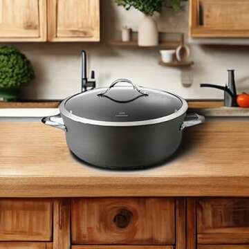 Calphalon Contemporary Hard-Anodized Aluminum Nonstick Cookware, Dutch Oven, 8 1/2-quart, Black