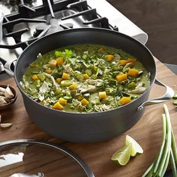 Calphalon Contemporary Hard-Anodized Aluminum Nonstick Cookware, Dutch Oven, 8 1/2-quart, Black