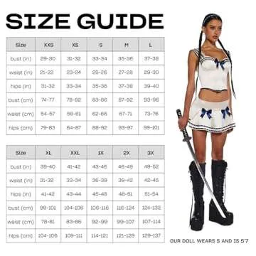 Dolls Kill Vintage Sailor Girl Costume for Women - Sucker Punch Inspired by Trickz N' Treatz - Large