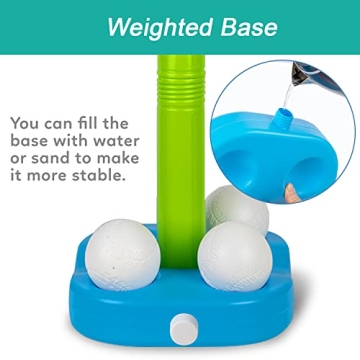 Liberry Adjustable T-Ball Set for Kids Sports Fun