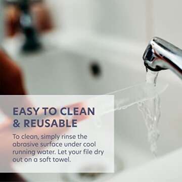 Glass Nail Files, Glass Fingernail Files for Gentle Manicure Nail Care, Expertly Shape Nails & Enjoy a Smooth Finish - Bona Fide Beauty 3-Piece Premium Czech Glass Files