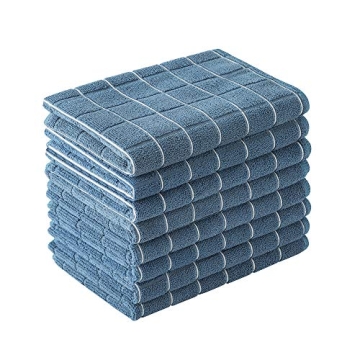 Microfiber Dish Towels - Soft, Super Absorbent and Lint Free Kitchen Towels - 8 Pack (Lattice Design...