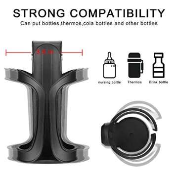 Accmor Stroller Cup Holder - Universal Holder for Strollers, Bikes & More