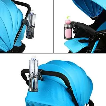 Accmor Stroller Cup Holder | 360° Rotatable for Strollers and Bikes