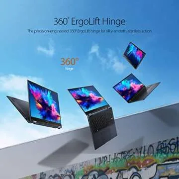 ASUS Vivobook S 14 Flip 14â€ WUXGA 16:10 touch, AMD Ryzen 5 5600H CPU, 8GB RAM, 512GB SSD, NumberPad, FingerPrint, Windows 11 Home, Quiet Blue, TN3402QA-AS54T