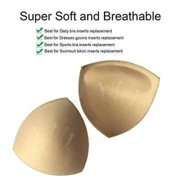 Removable Push Up Triangle Bra Pads - Perfect for Swimsuits