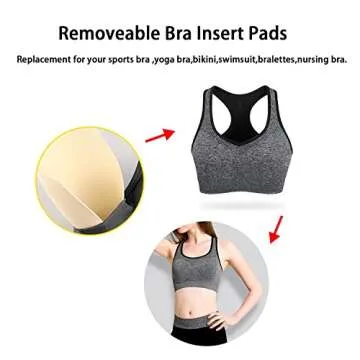 Removable Push Up Triangle Bra Pads - Perfect for Swimsuits