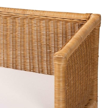 Chic Bali Seranay Rattan Accent Bench Perfect for Nooks