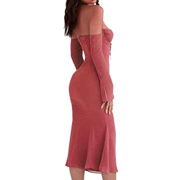 Madjtlqy Sexy Sleeveless Cutout Maxi Dress for Women