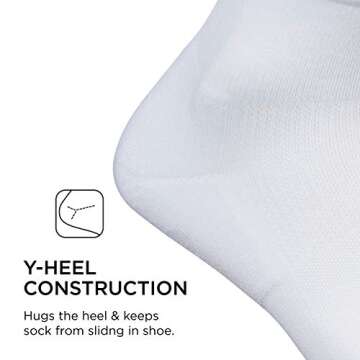 Feetures High Performance Max Cushion Quarter Sock for Women & Men - Moisture-Wicking Athletic Socks - Old White - S (1 Pair)