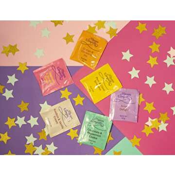 ACORUS | Flavor Confetti Tea Assortment | Natural Fruit and Herbal Tea Gift Set | Celebrate with 6 Different Flavors | Large Selection Tea Set | Tea Box For Various Occasions - 60 Tea Bags