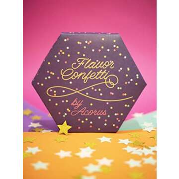 ACORUS | Flavor Confetti Tea Assortment | Natural Fruit and Herbal Tea Gift Set | Celebrate with 6 Different Flavors | Large Selection Tea Set | Tea Box For Various Occasions - 60 Tea Bags