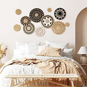 11 Pcs Boho Wall Basket Decor for Stylish Home
