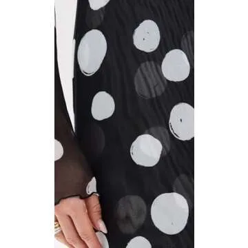 Stylish RESA Women's Lyon Maxi Dress - Polka Dot Design