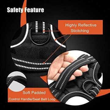 PHOEPET Reflective No Pull Dog Harness - Comfortable Fit