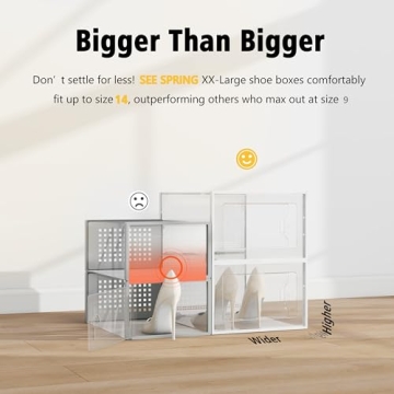 SEE SRPING XX-Large Shoe Storage Box for Size 14