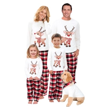 Awoscut Family Christmas Pajamas Matching Sets for Holiday Fun